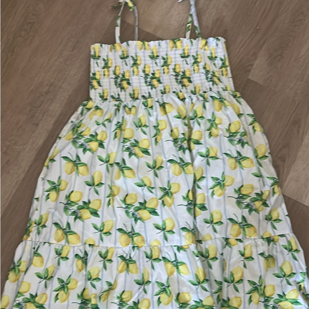 Janie and Jack Lemon Patterned Dress